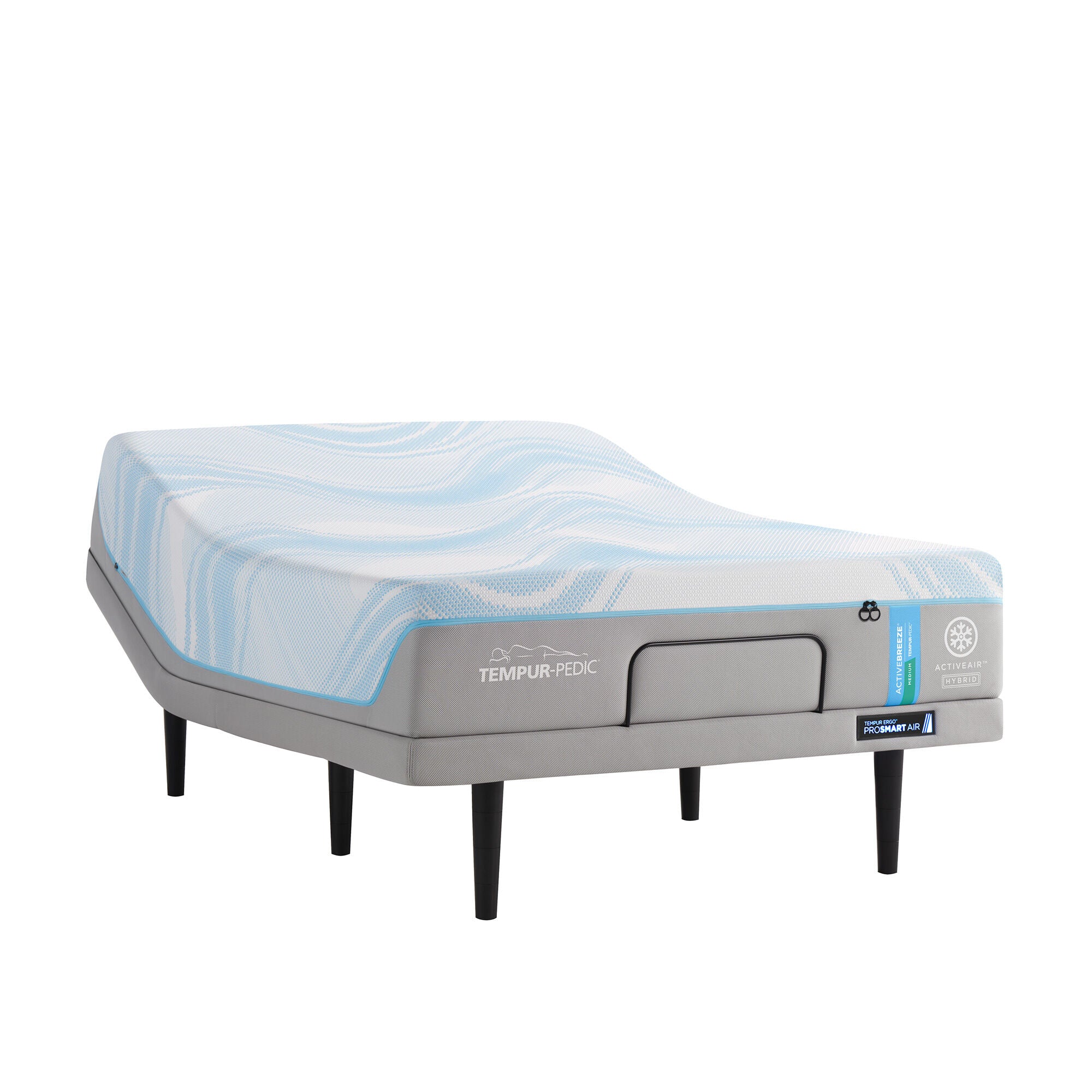 Tempur-Pedic TEMPUR-ACTIVEbreeze 2 Medium Hybrid Mattress & Adjustable Base Set - Image 9