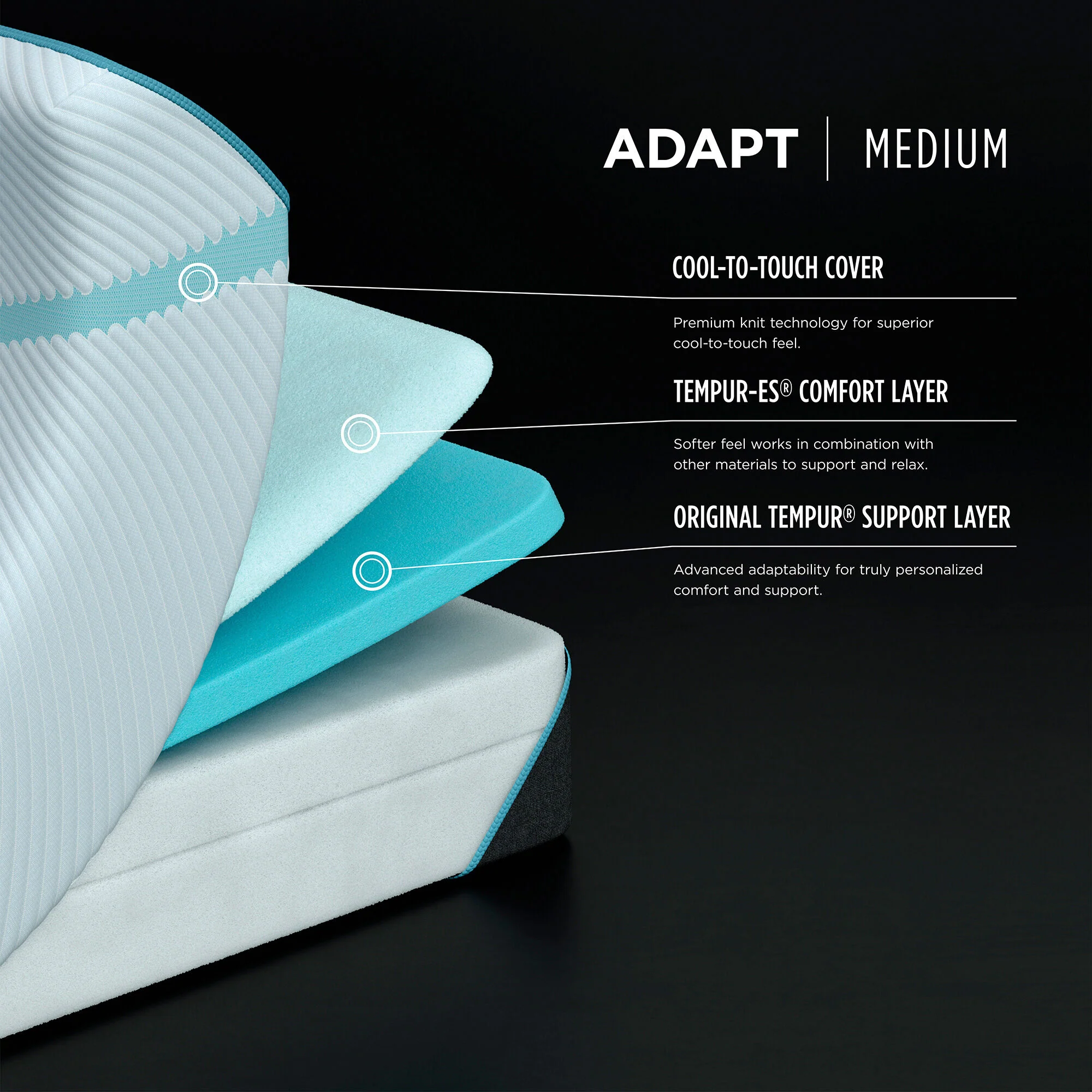 Previous Generation Tempur-Pedic TEMPUR-Adapt Medium Mattress - Image 56