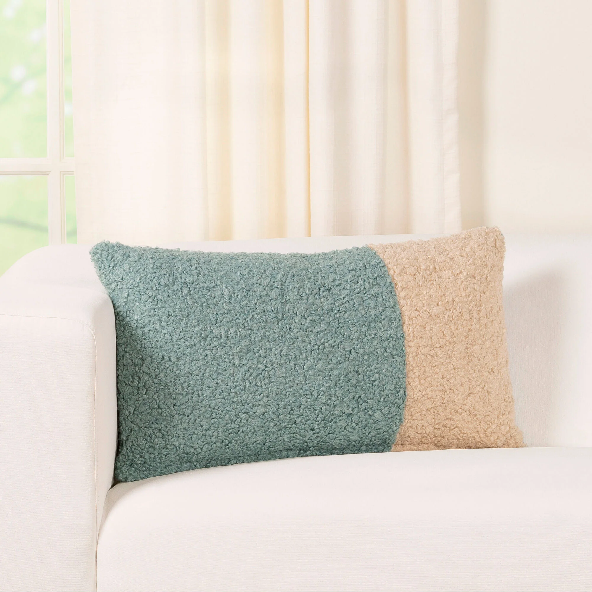 Tiffany 2 Patch Boucle Pillow - Image 5
