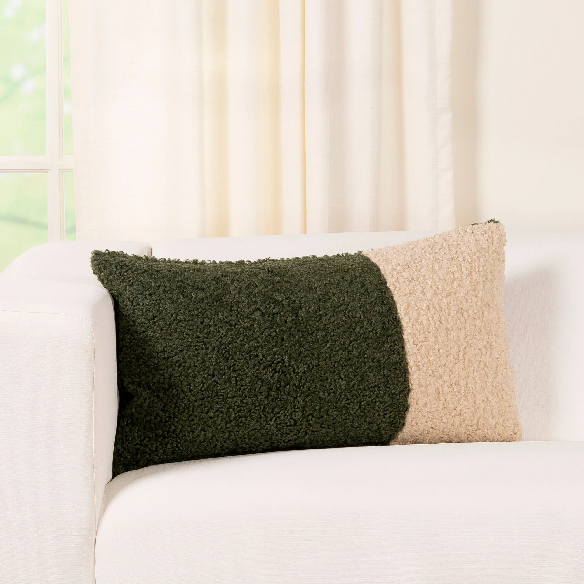 Tiffany 2 Patch Boucle Pillow - Image 8