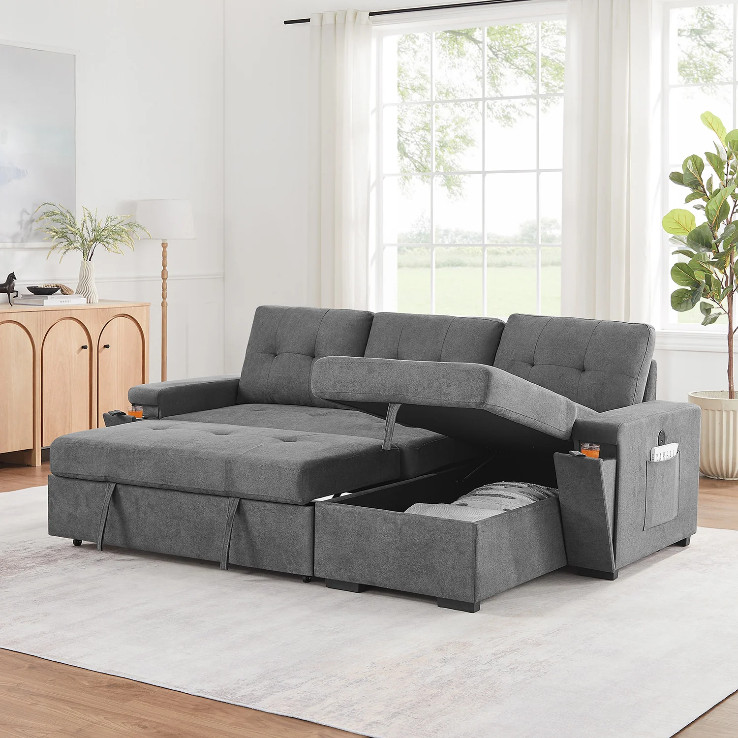 Toby Sleeper Chaise Sofa Pop Up - Image 11