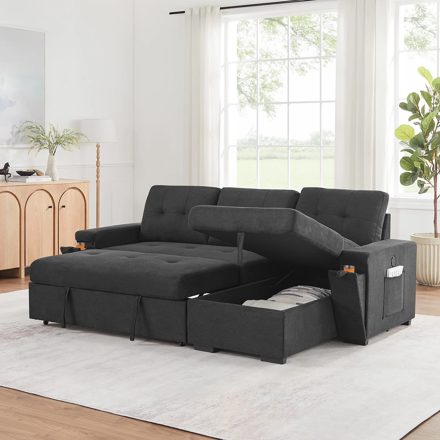 Toby Sleeper Chaise Sofa Pop Up - Image 4
