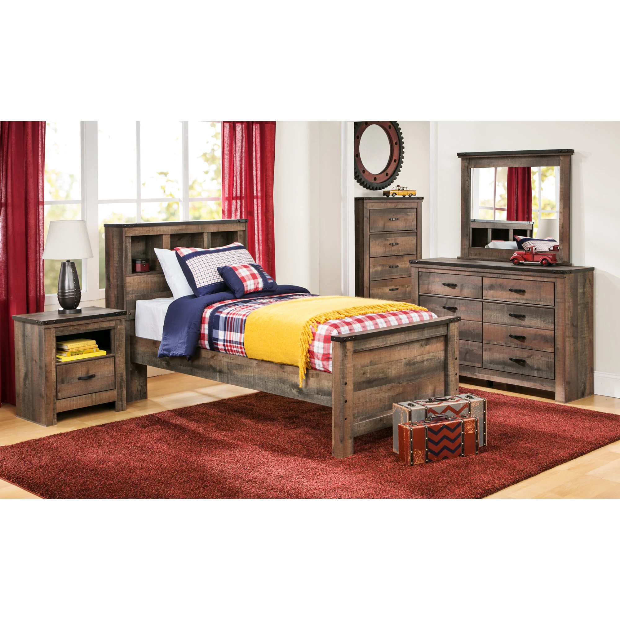 Trinell Bookcase Bed - Image 3