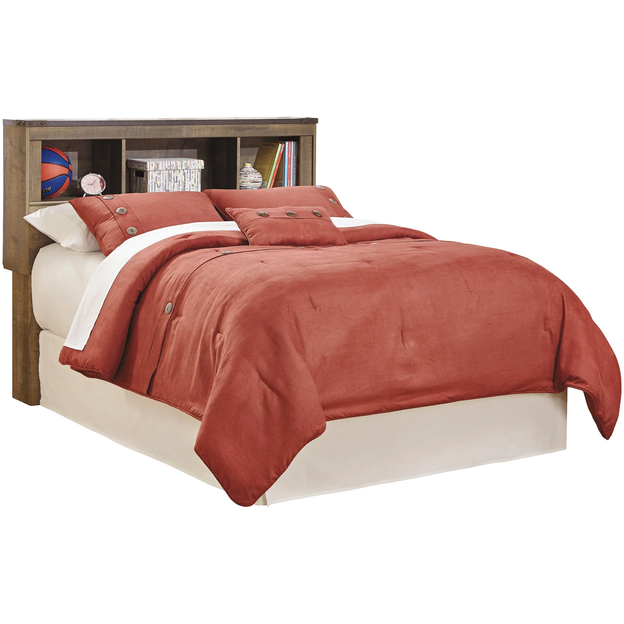 Trinell Bookcase Headboard - Image 4