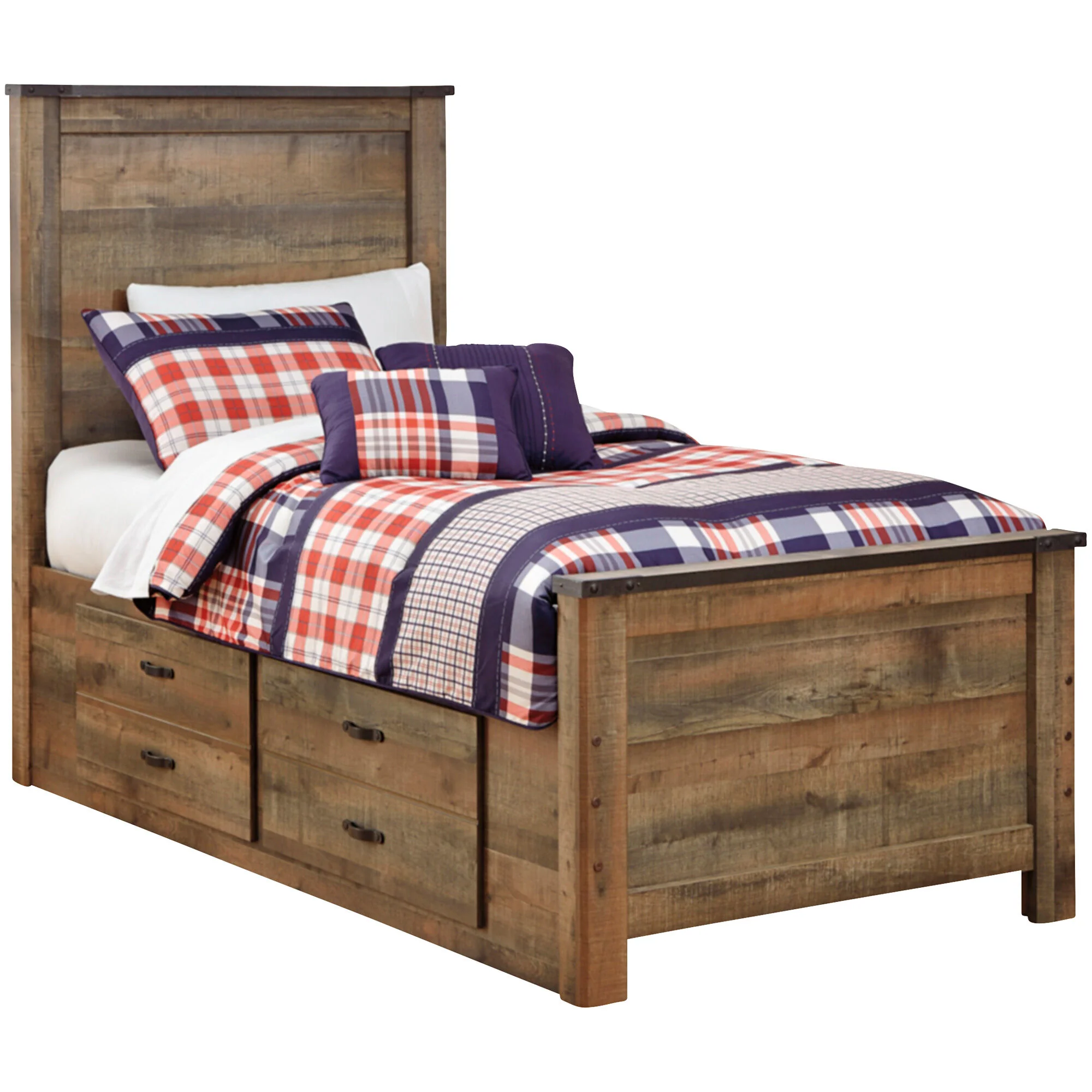 Trinell Storage Panel Bed