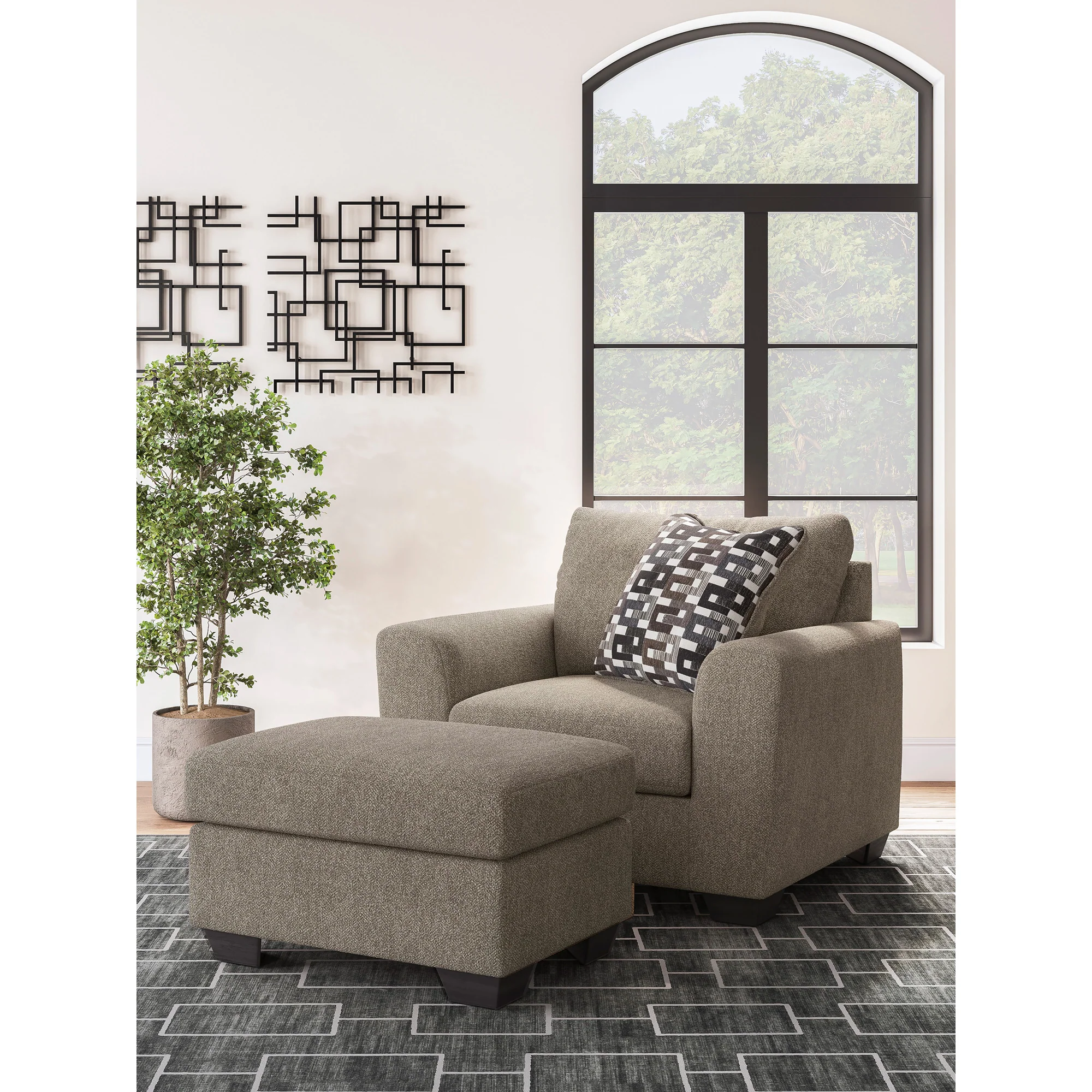 Triston-Peaks Ottoman - Image 4