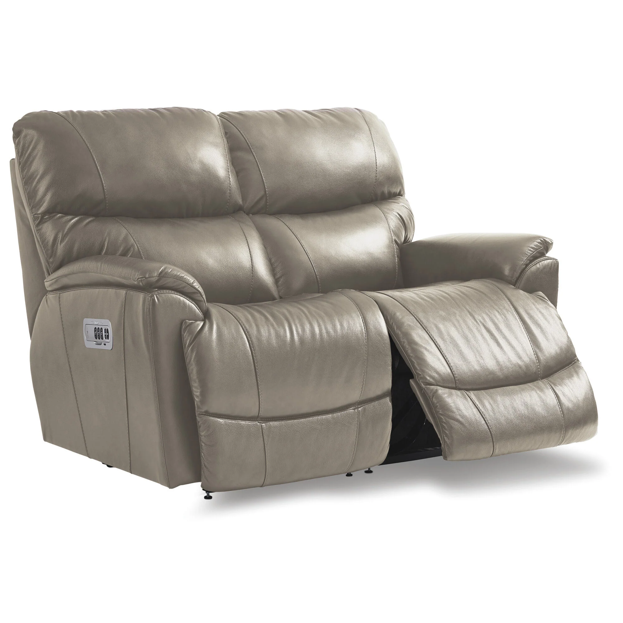 Trouper Leather Tri-Power Reclining Loveseat - Image 3