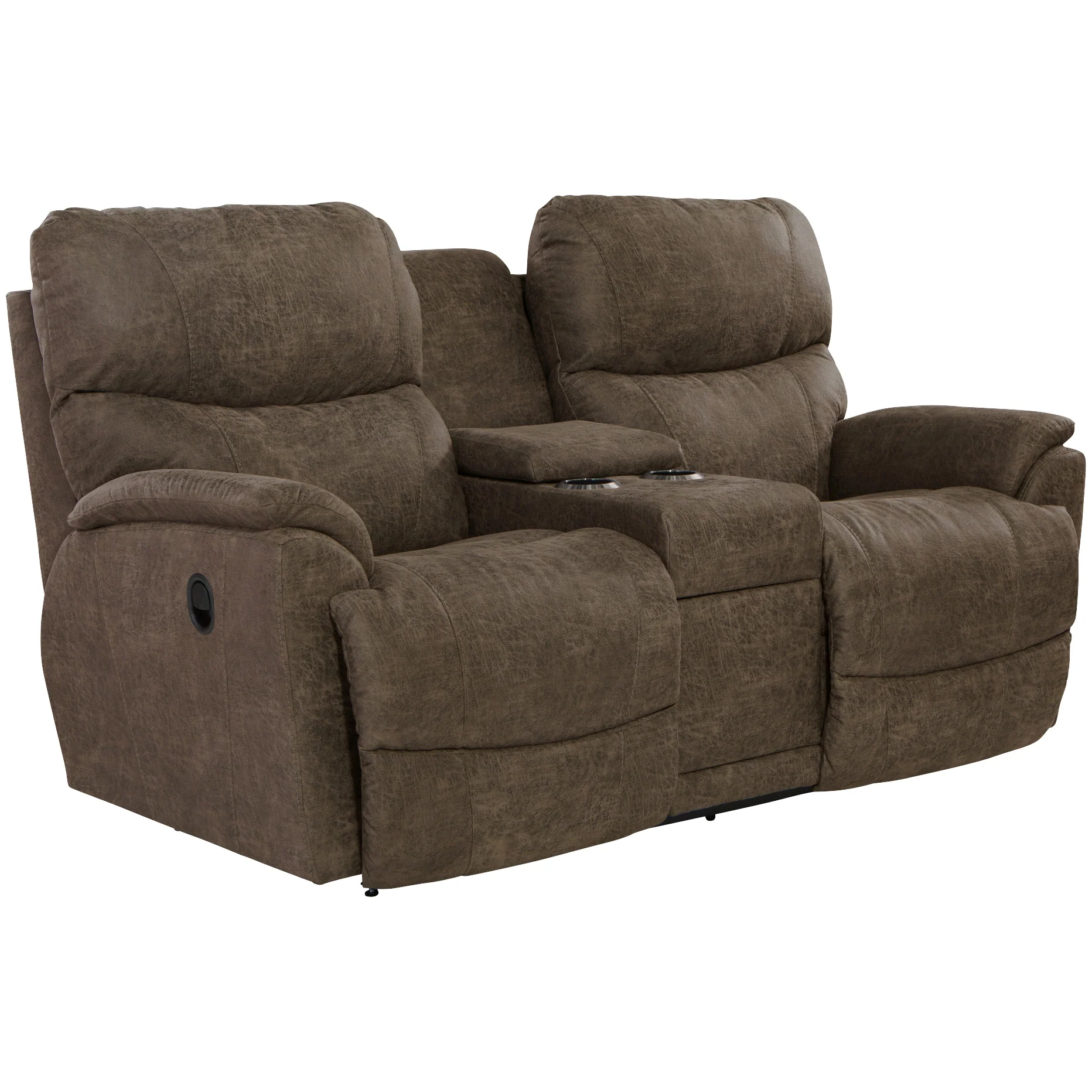 Trouper Reclining Console Loveseat - Image 6
