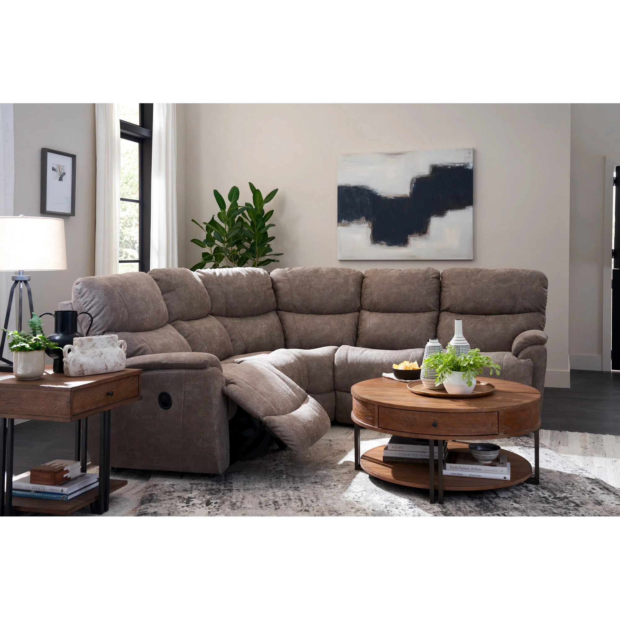 Trouper 3 Piece Reclining Sectional - Image 3