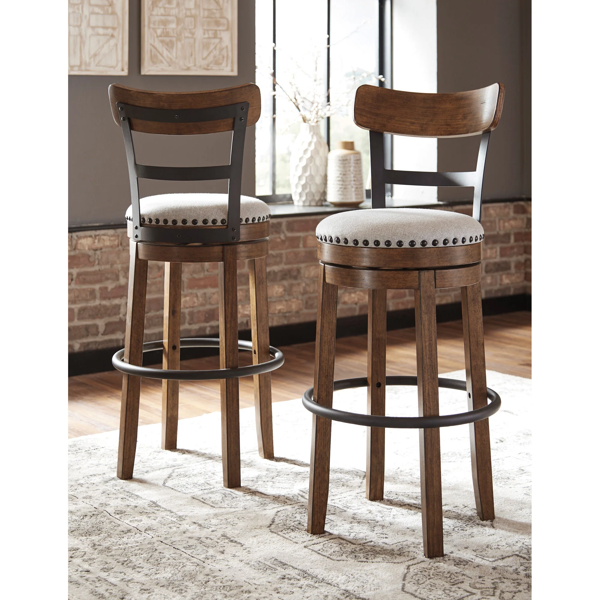 Valebeck Swivel Bar Stool - Image 2