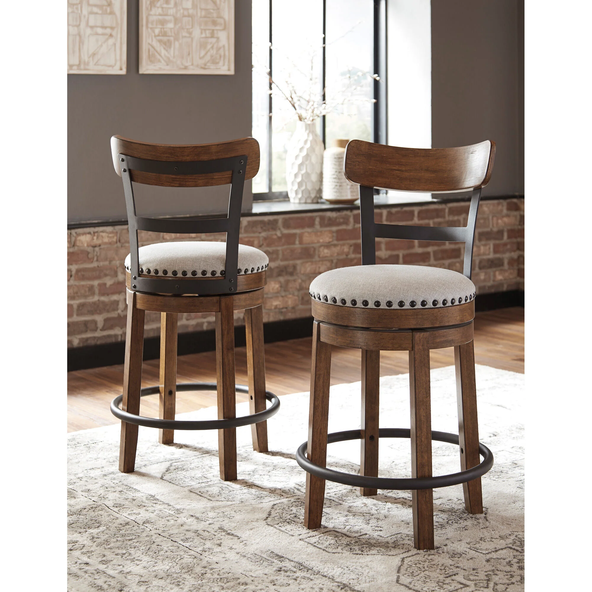 Valebeck Swivel Counter Stool - Image 5
