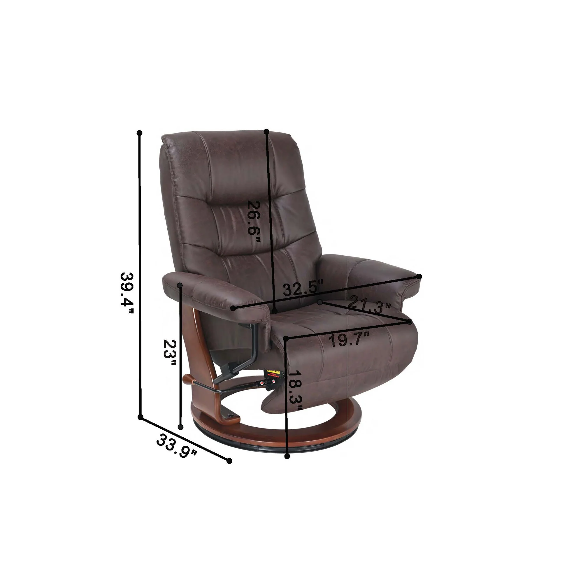 Valencia Recliner with Flip Up Footrest - Image 15