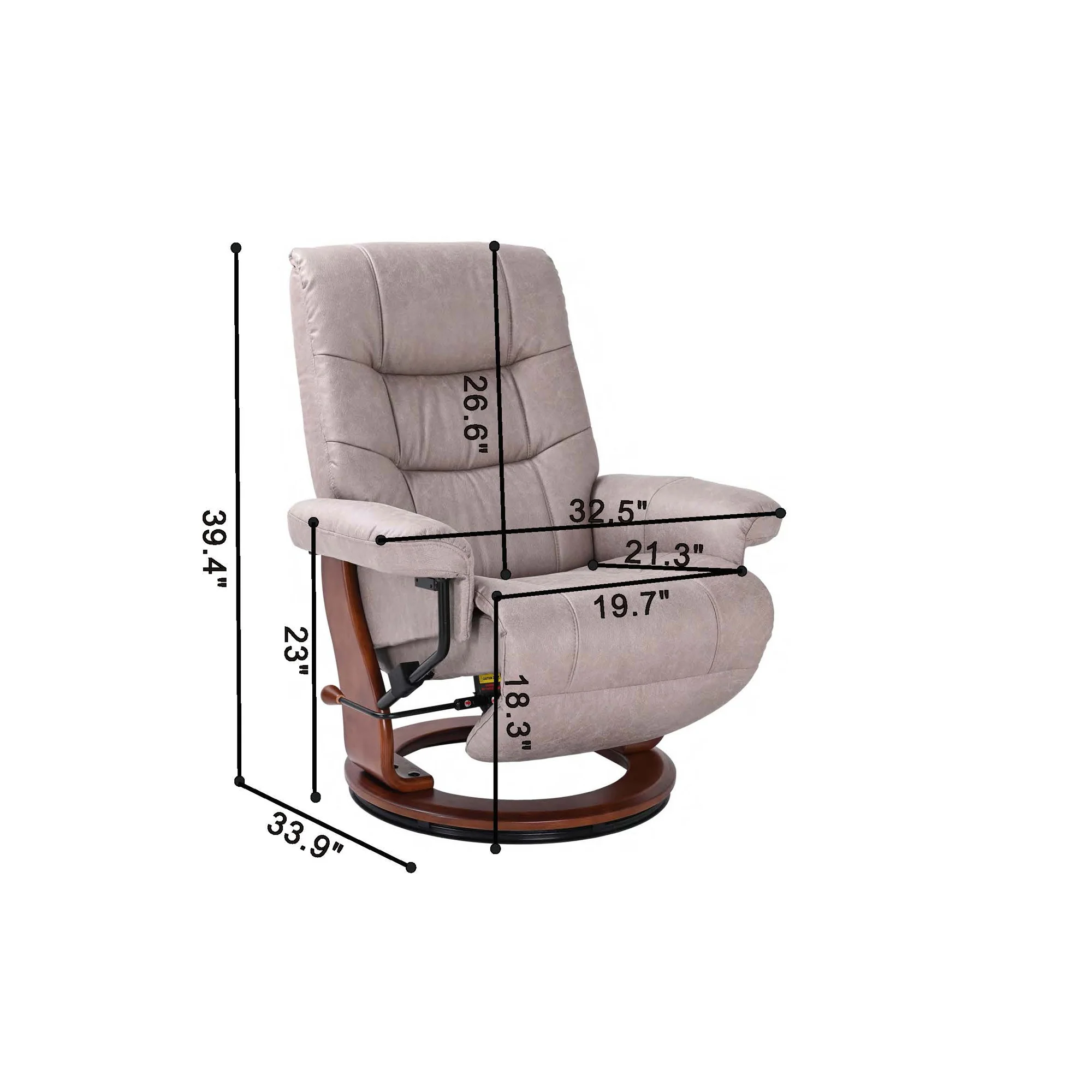 Valencia Recliner with Flip Up Footrest - Image 7