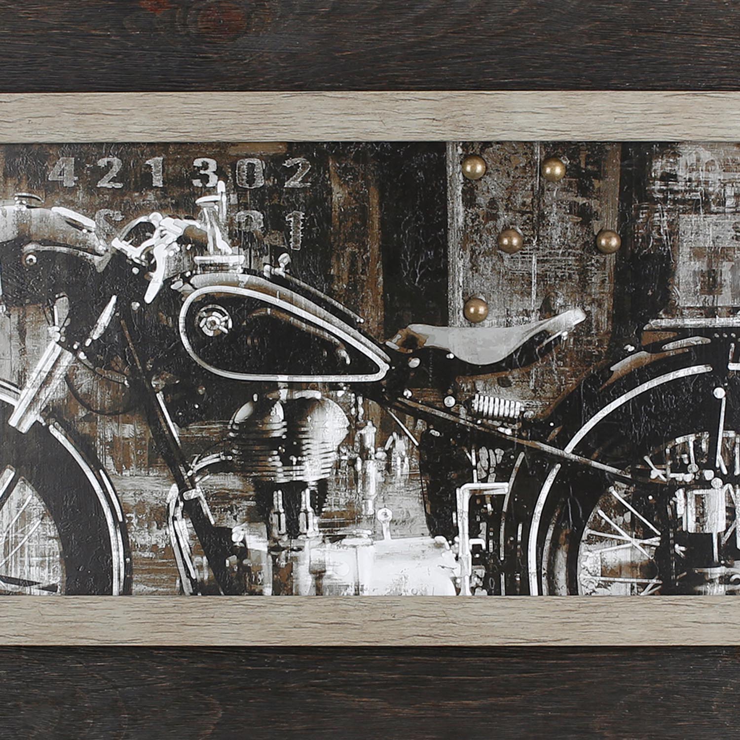Vintage Motorcycle Wall Art - Image 2