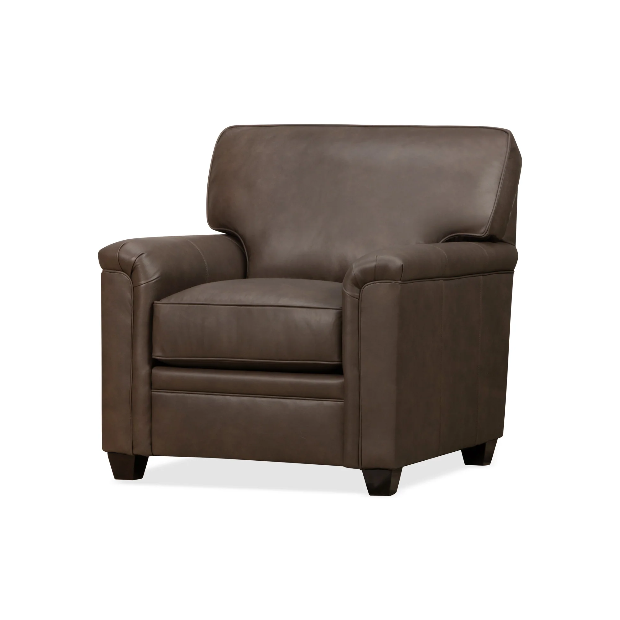 Warren Feather Blend Leather Chair - Image 2