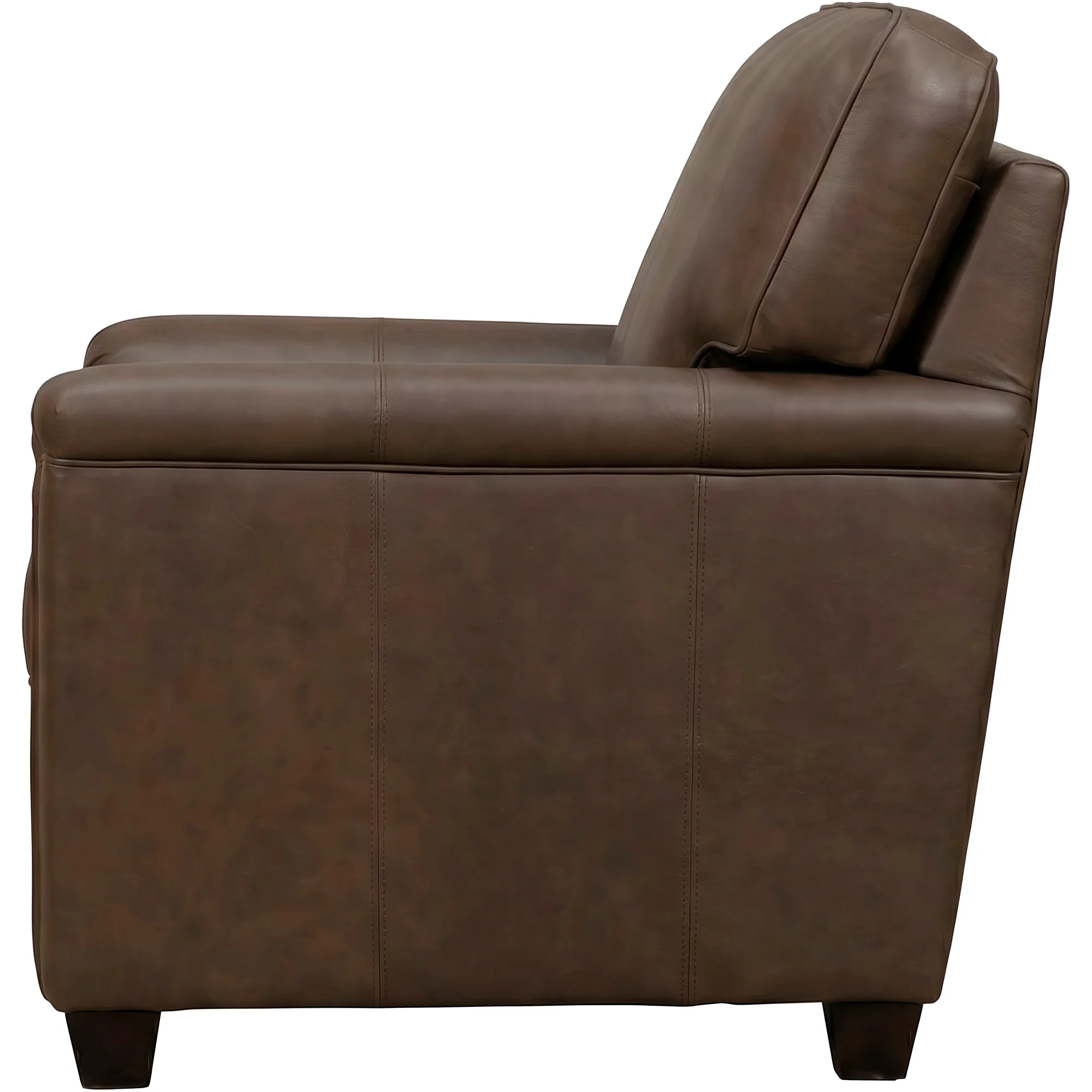 Warren Feather Blend Leather Chair - Image 5