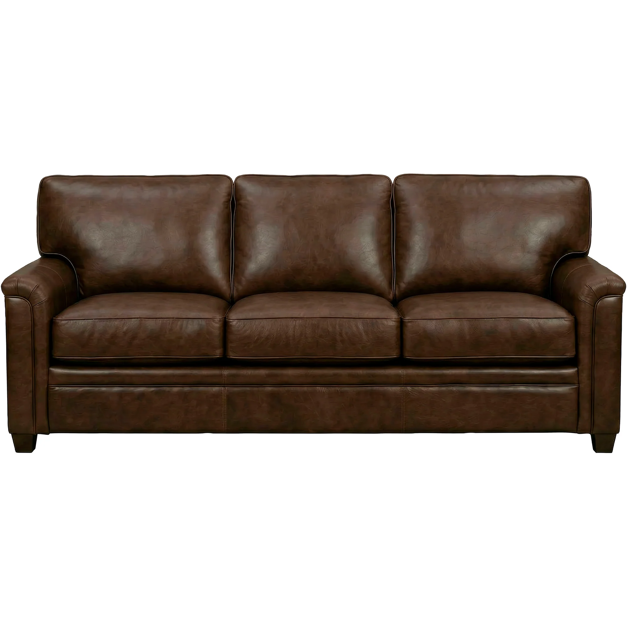 Warren Feather Blend Leather Sofa