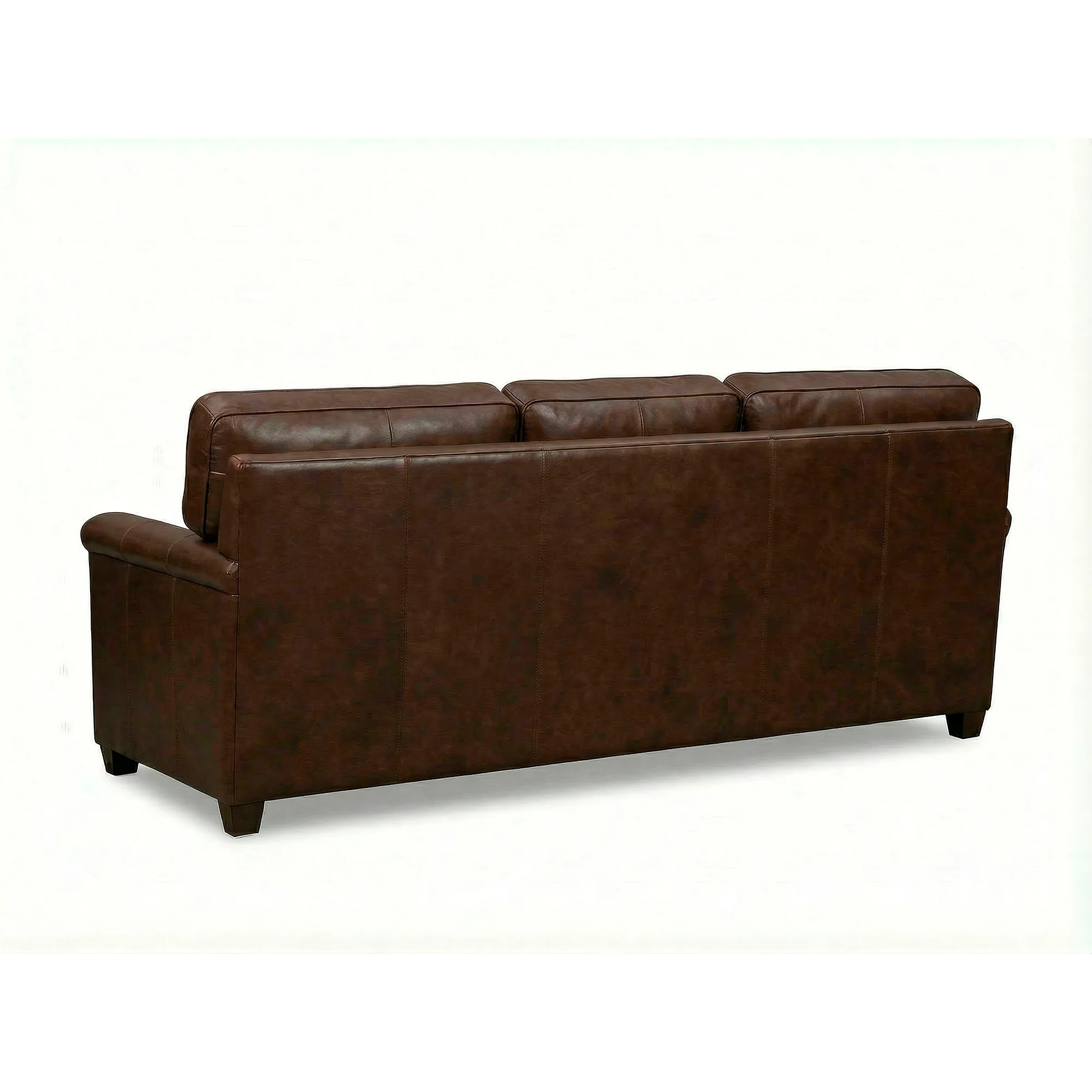 Warren Feather Blend Leather Sofa Sleeper - Image 4