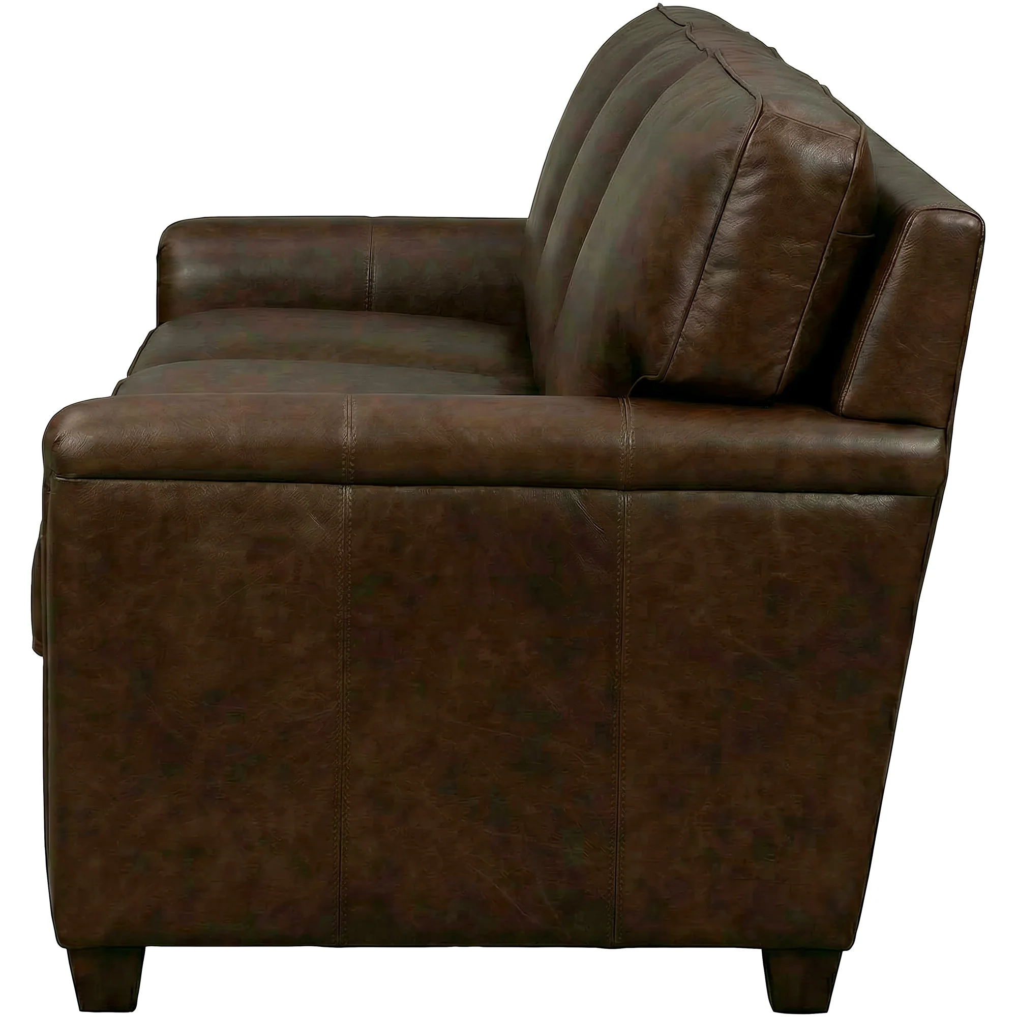 Warren Feather Blend Leather Sofa Sleeper - Image 5
