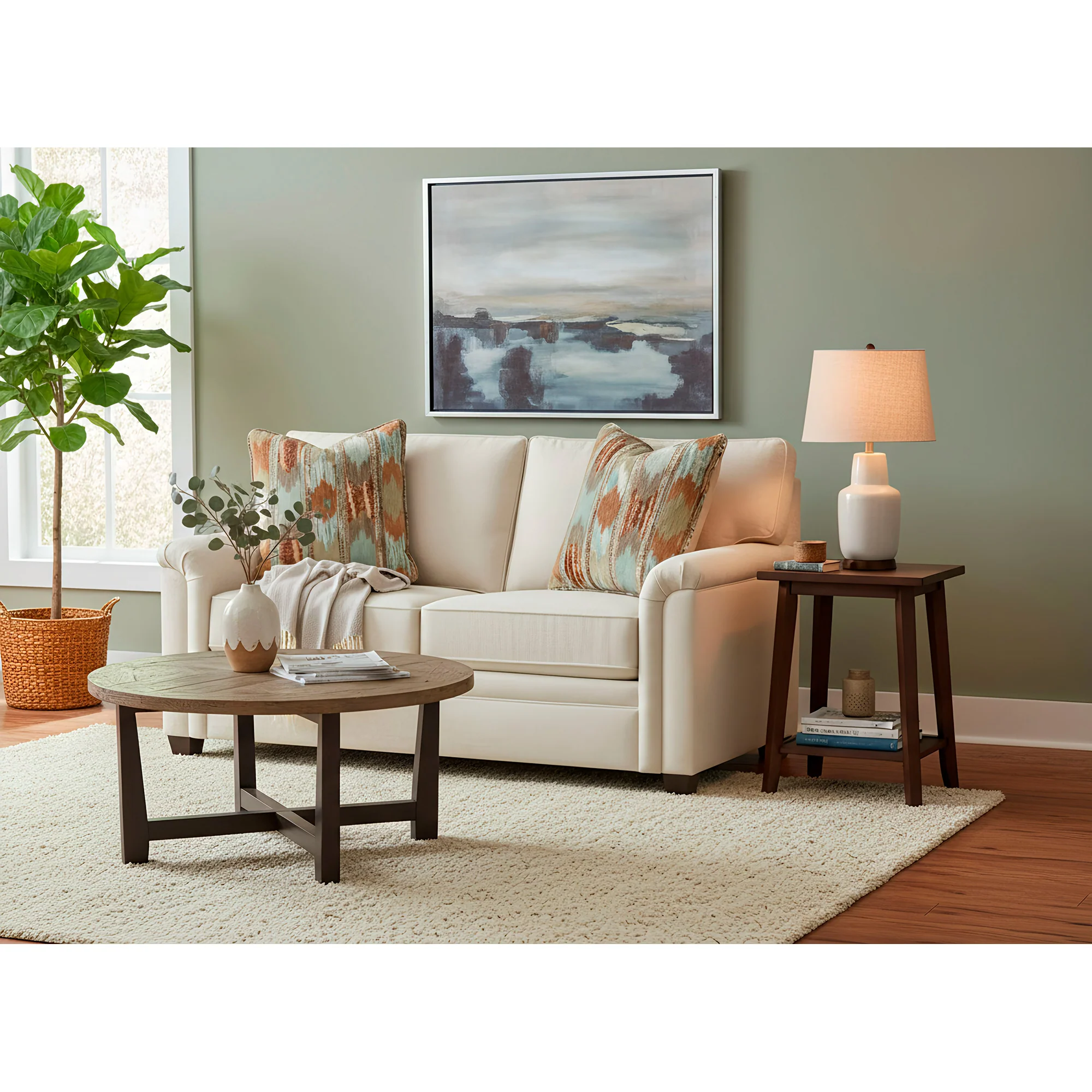 Warren Feather Blend Loveseat - Image 3