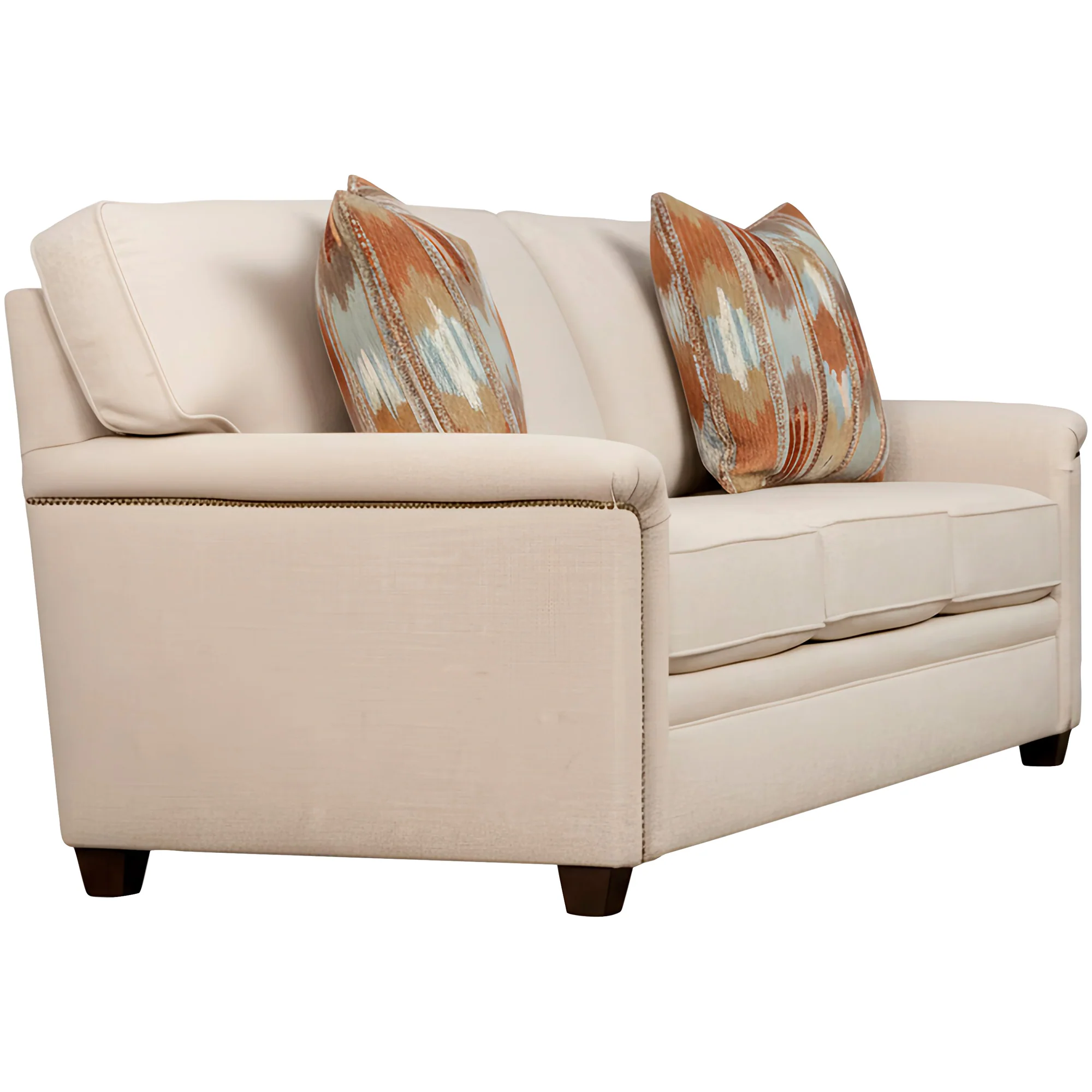 Warren Feather Blend Nail Head Sofa - Image 5