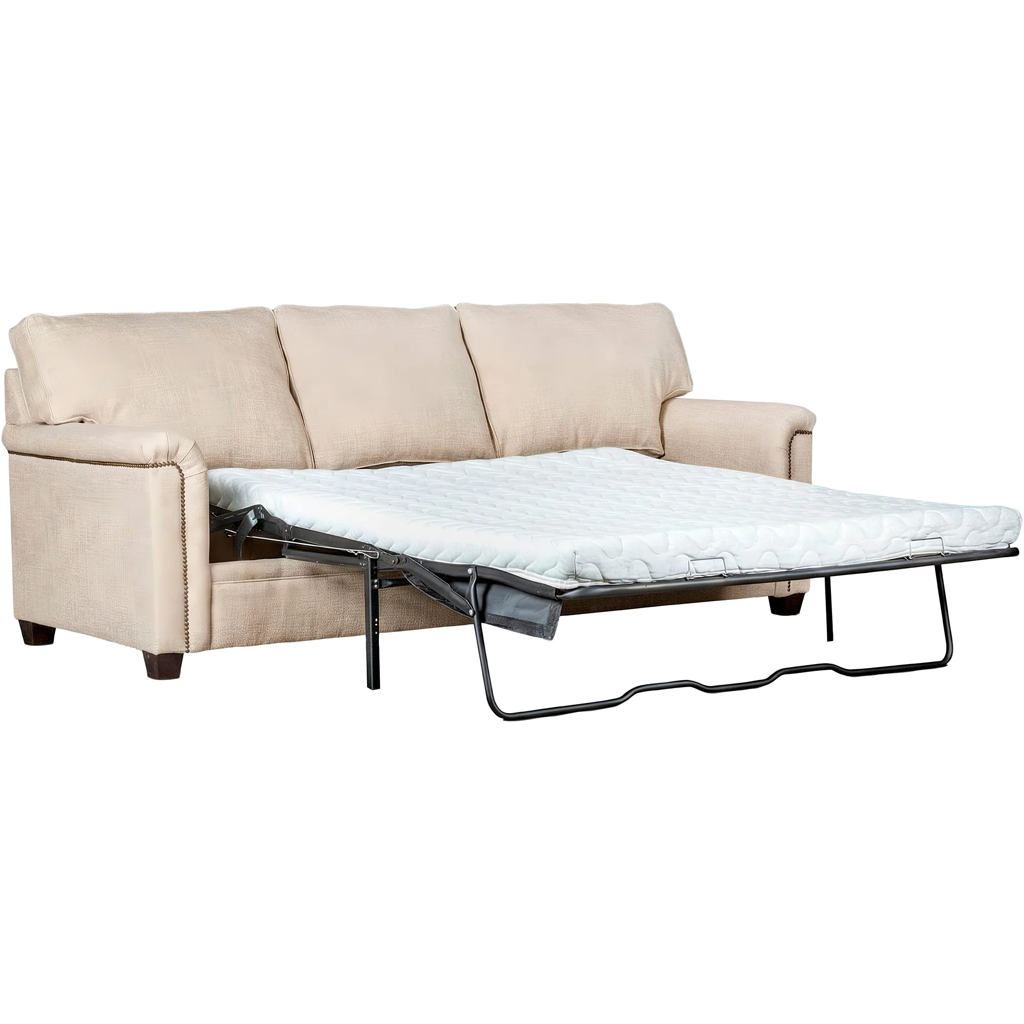 Warren Feather Blend Nail Head Sofa Sleeper - Image 6