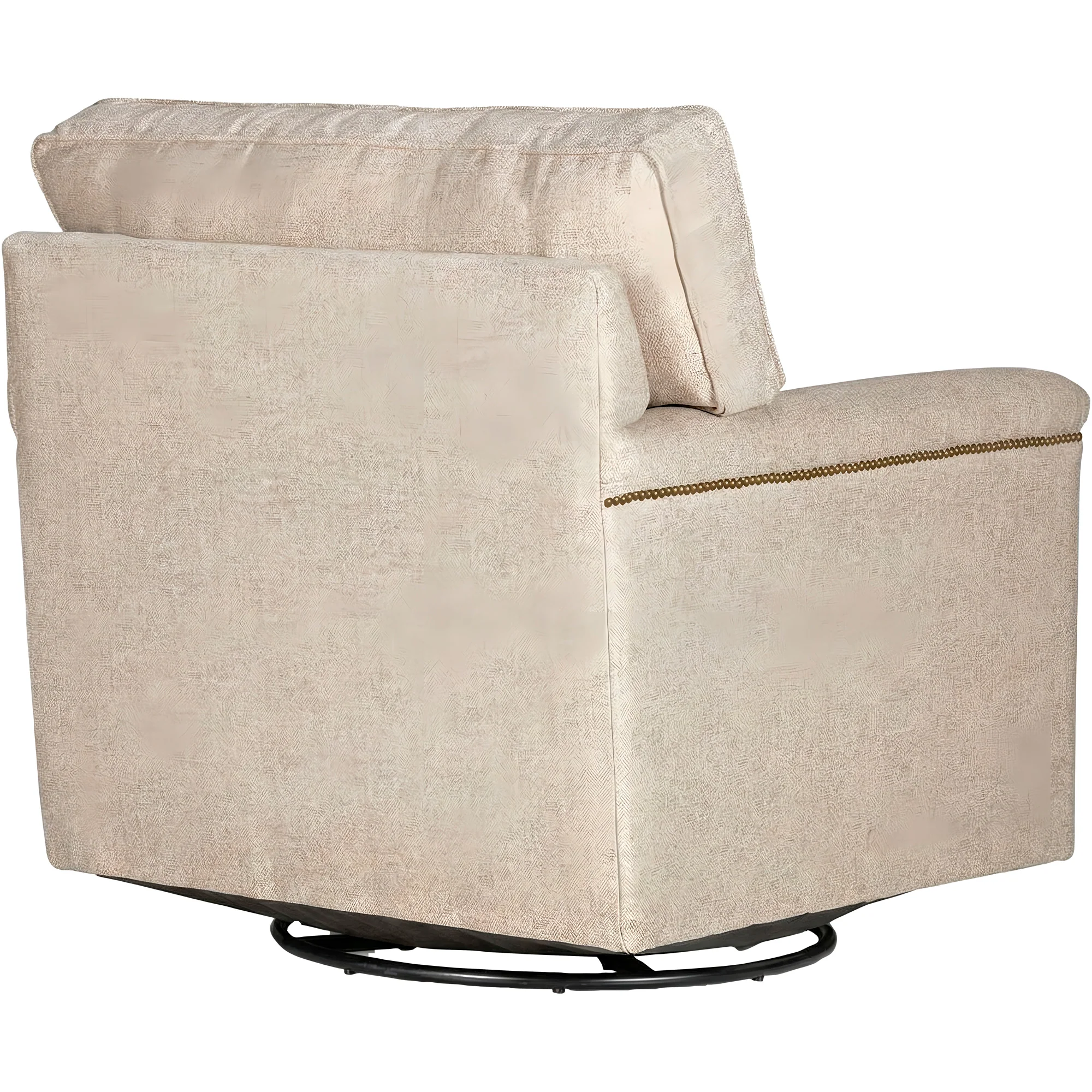 Warren Nail Head Swivel Chair - Image 4