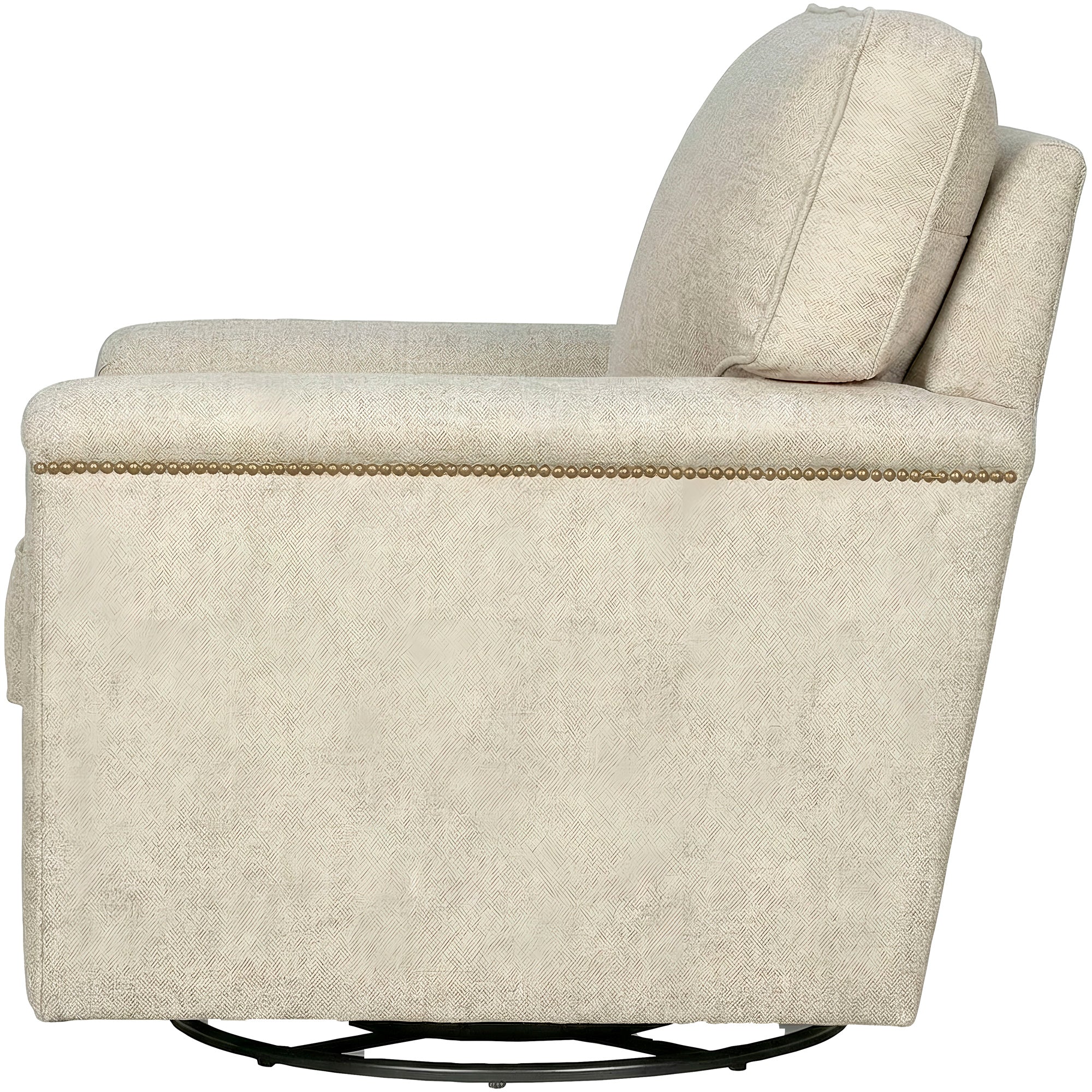 Warren Nail Head Swivel Chair - Image 5