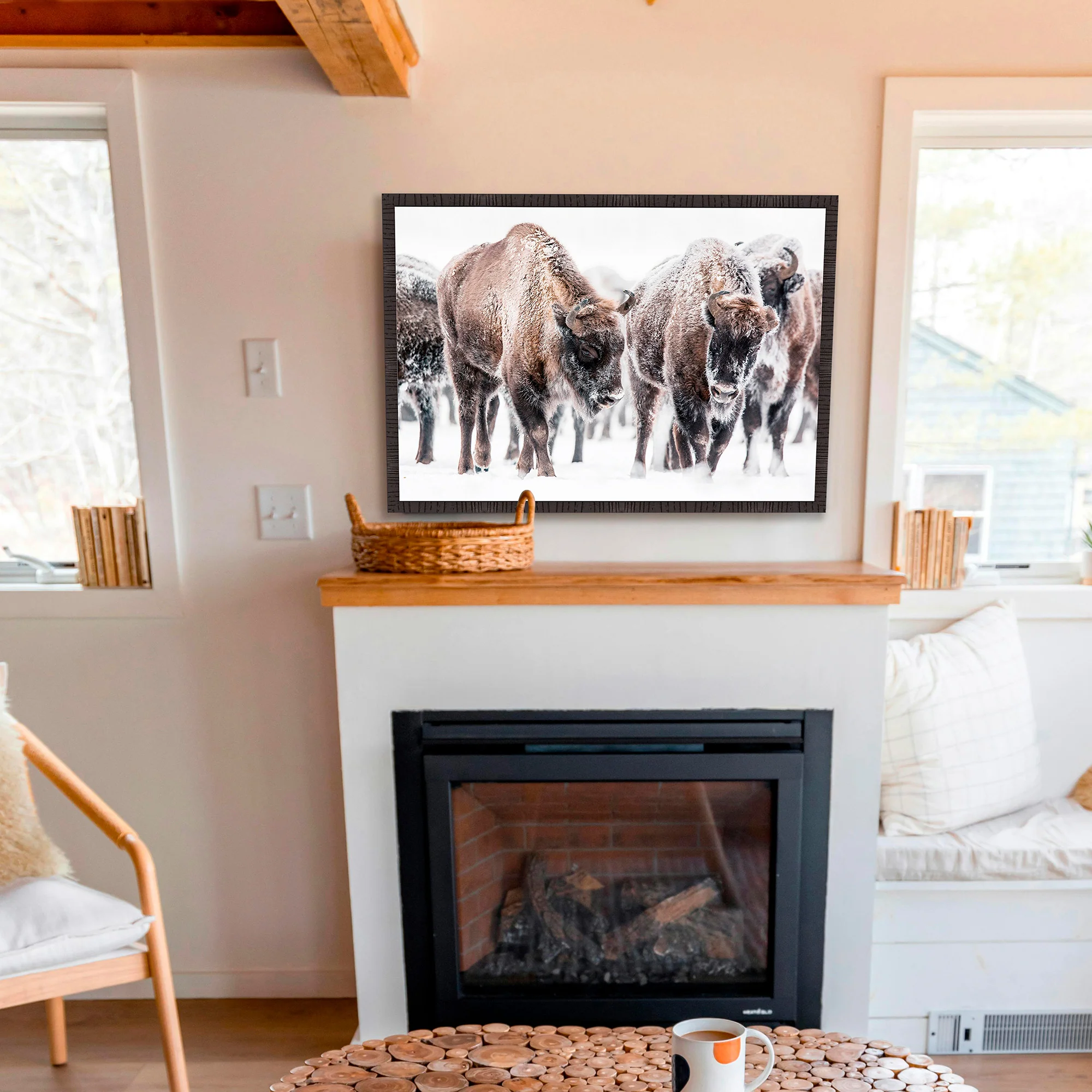 Winter Bison Wall Art - Image 3