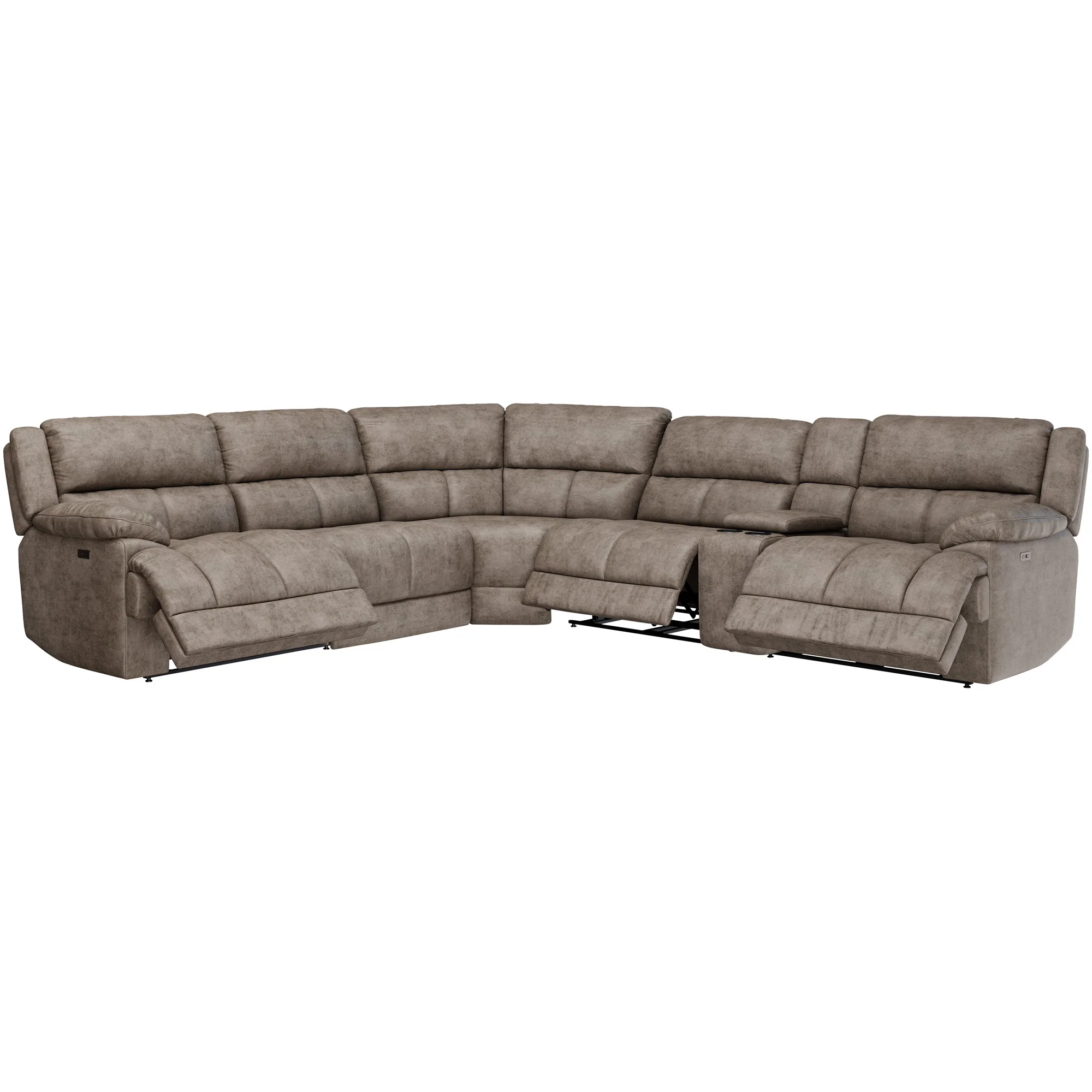 Wyatt 6 Piece Sectional with 2 Power Ends and 1 Power Armless - Image 3