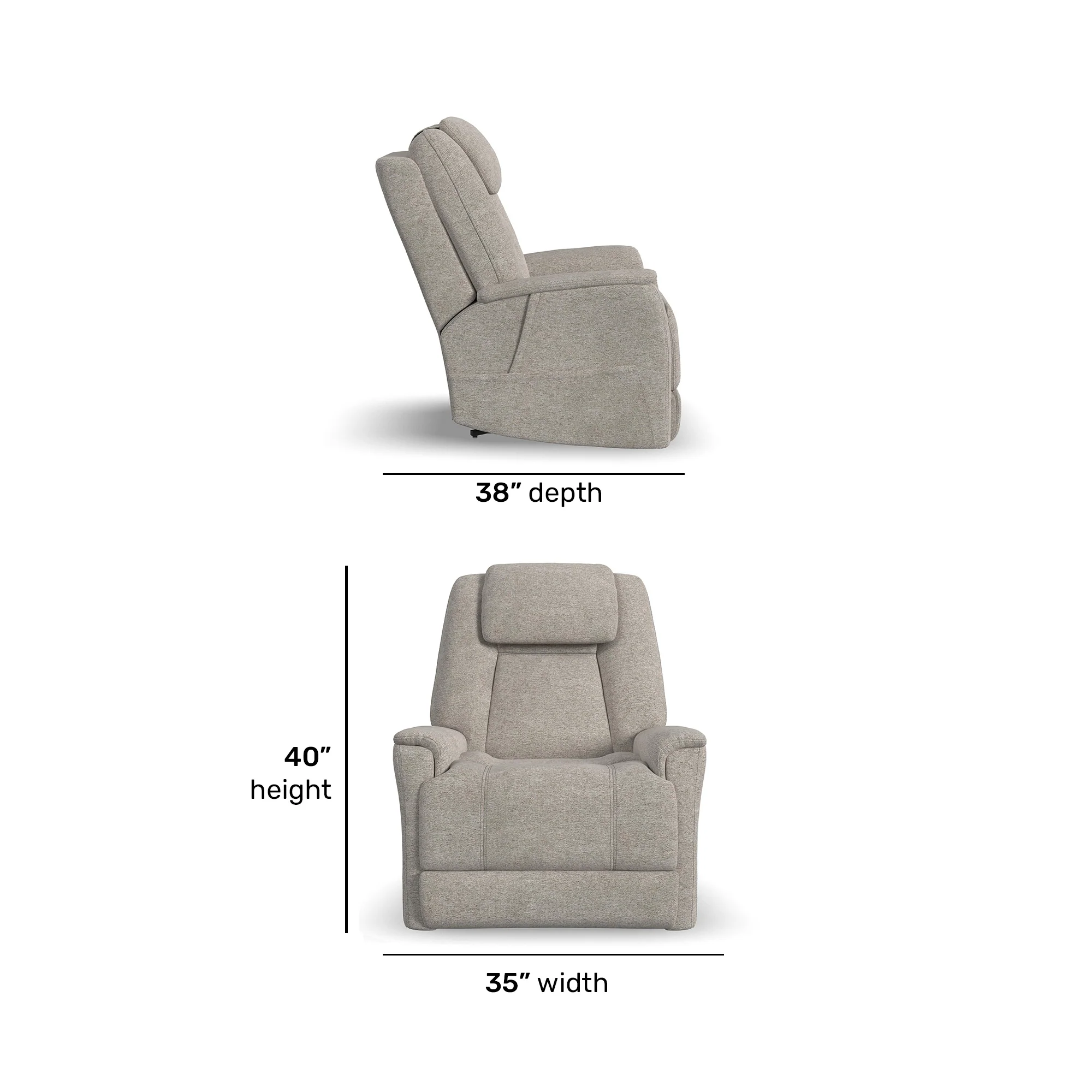 Zecliner Model 3+ Petite Lift Recliner - Image 26